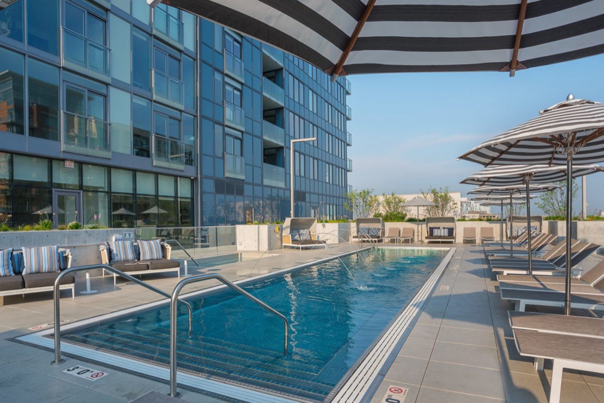 Apartment community pool
